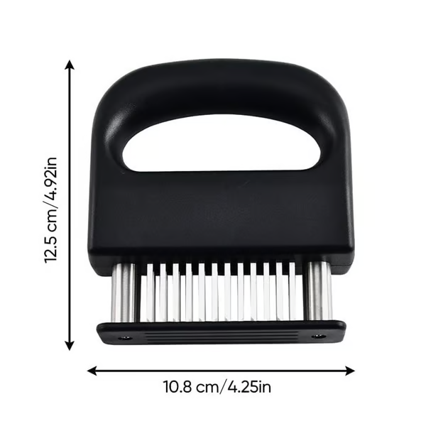 Meat Tenderizer with 48 Stainless Steel Blades – Tenderizing Steak, Chicken, Beef, Fish, and Pork