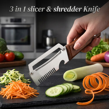 3 In 1 Slicer & Shredder Knife