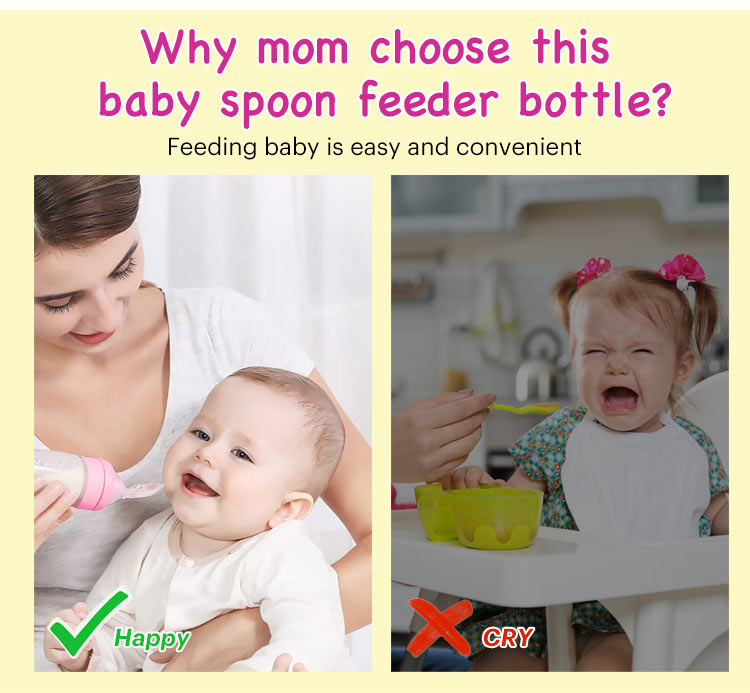 BaBy Spoon Feeder Bottle-BPA FREE