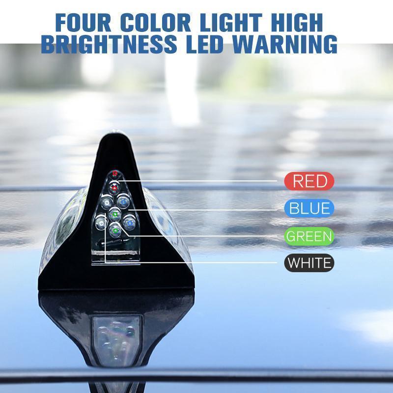 🔥SPECIAL OFFER 50% OFF🔥Solar-powered shark fin car antenna with LED light