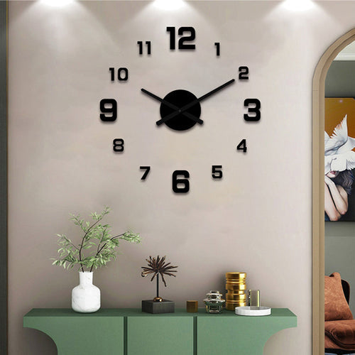 3D DIY Luminous Acrylic Wall Clock Set